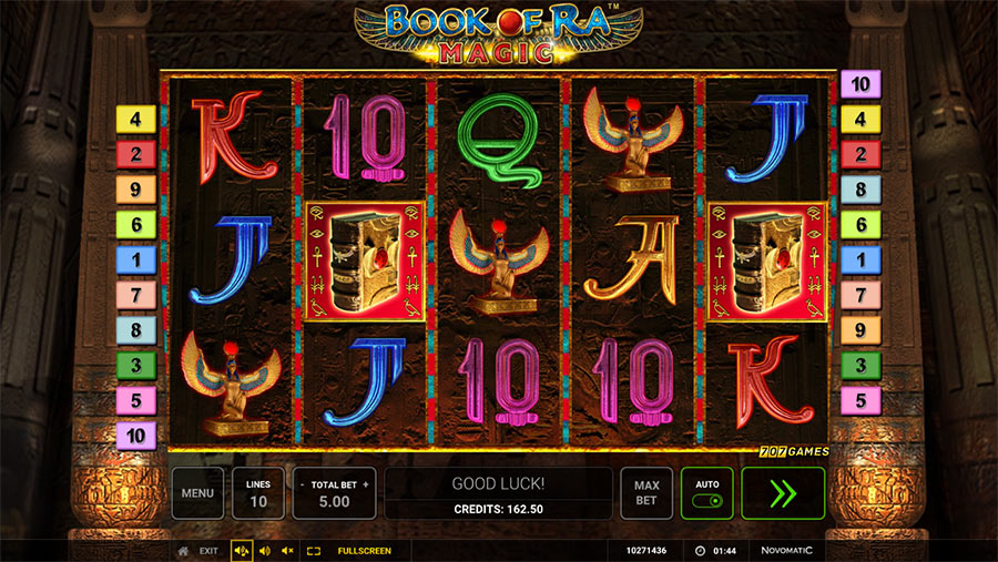 Bonus book of ra magic novomatic slot game mlb park