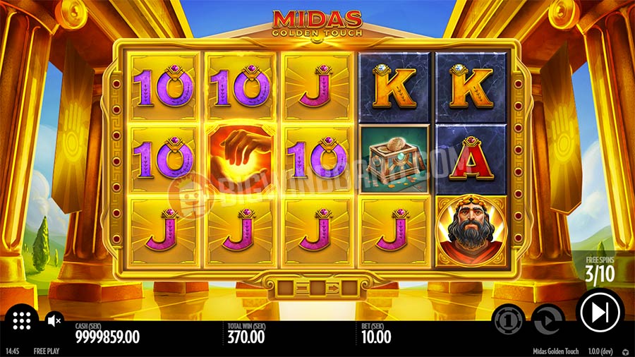 Midas Golden Touch (RTP 96.1 %  Thunderkick) Slot Review 