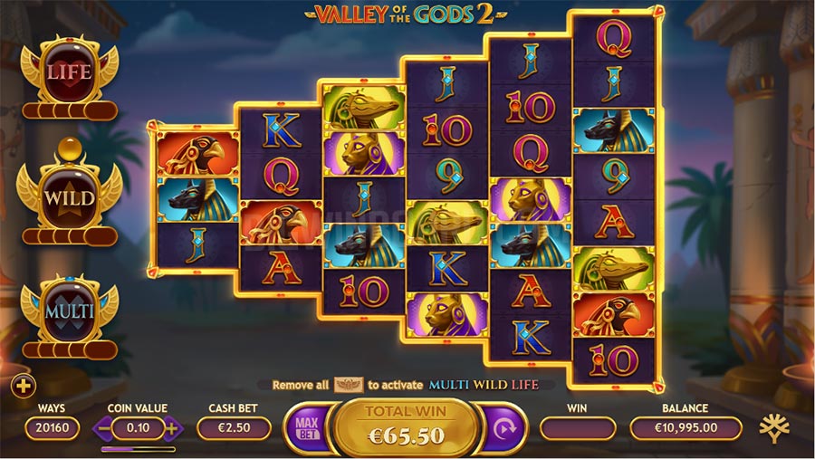 valley of the gods 2 slot