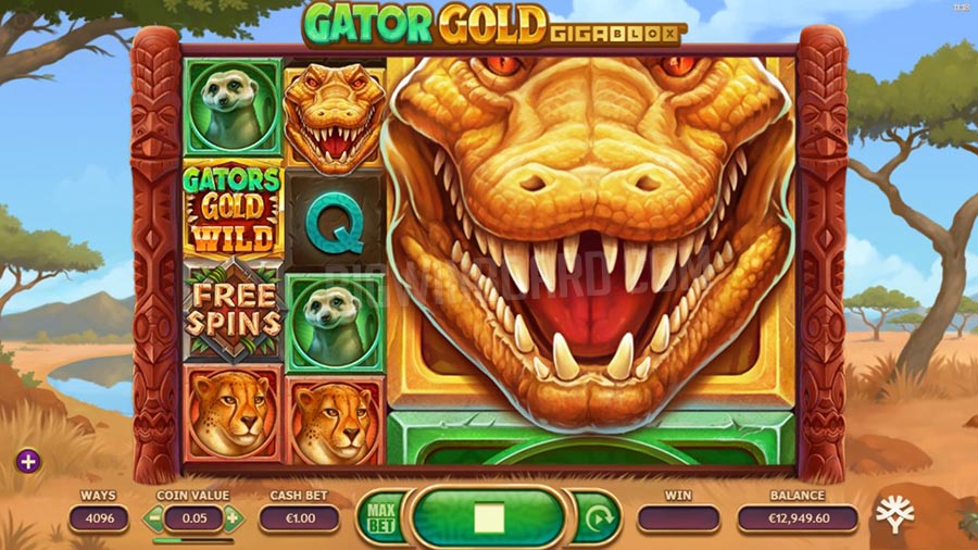 Gator Gold Gigablox slot