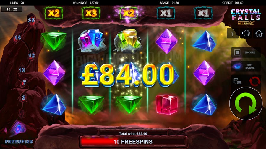 Crystal Falls Multimax slot