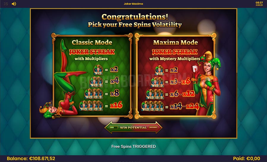 joker maxima slot