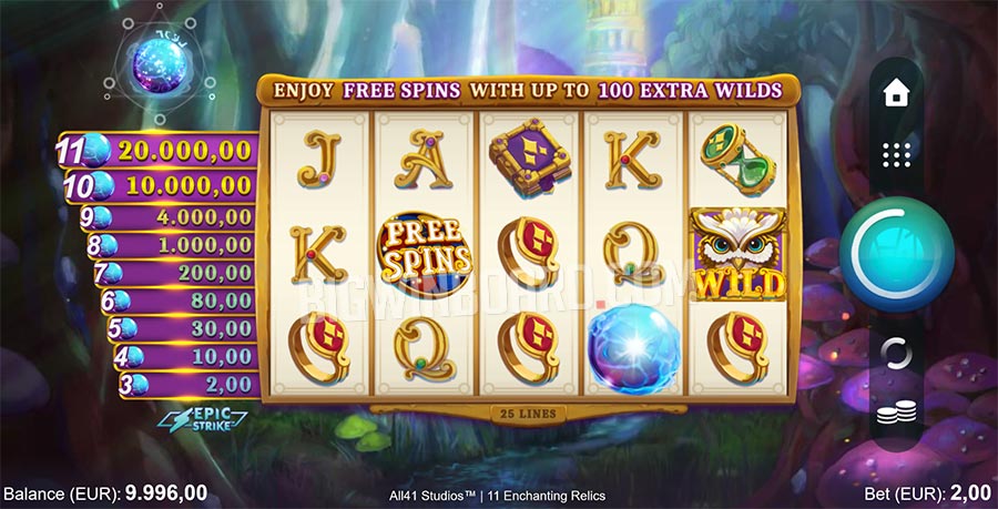 11 Enchanting Relics slot