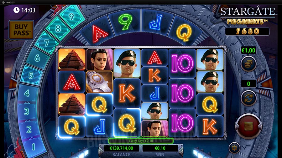 Stargate Megaways slot