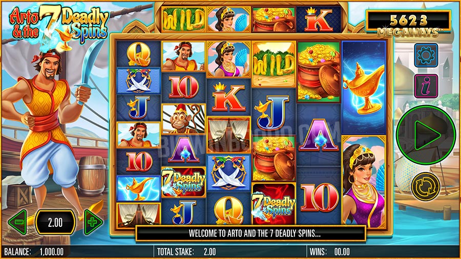 Arto & The 7 Deadly Spins Megaways slot