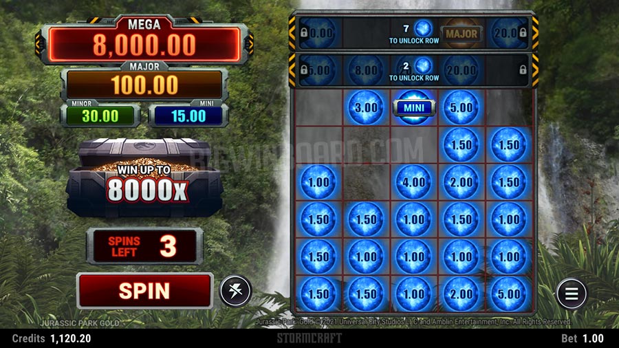 Jurassic Park Gold slot