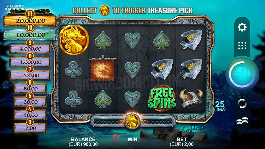 11 Coins of Fire slot