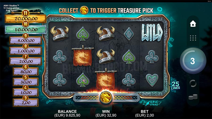 11 Coins of Fire slot