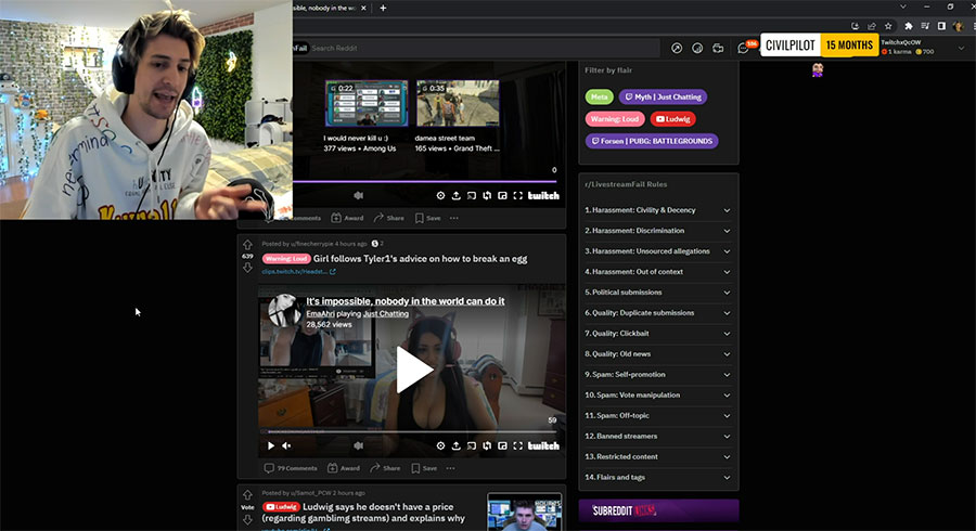 xqc gambling
