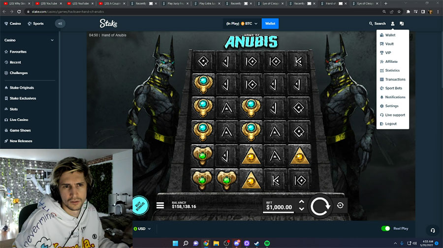 xqc twitch gambling