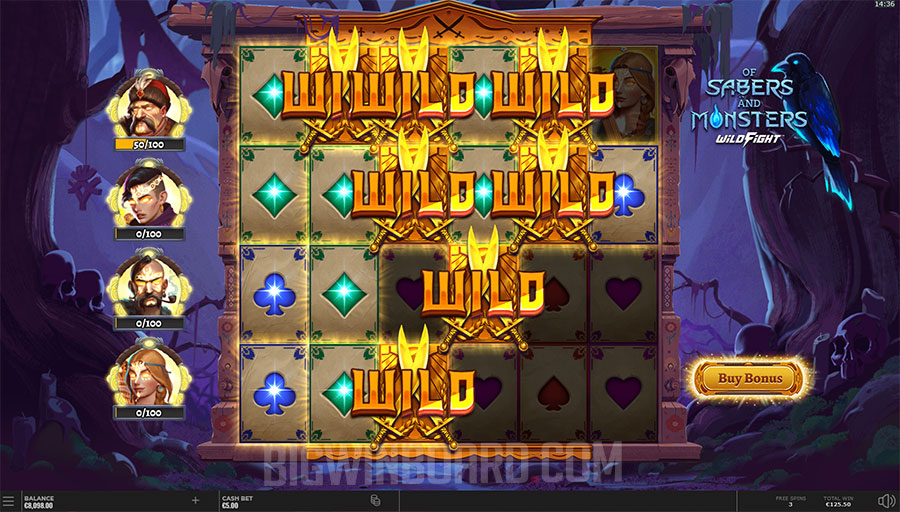 Of Sabers and Monsters slot