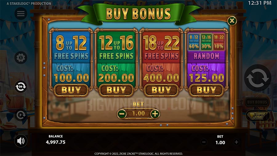 Zicke Zacke slot