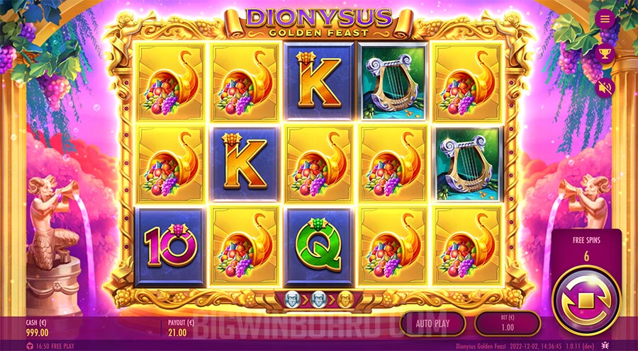 Dionysus Golden Feast slot