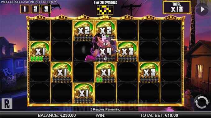 West Coast Cash Infinity Reels (ReelPlay) Slot Review & Demo