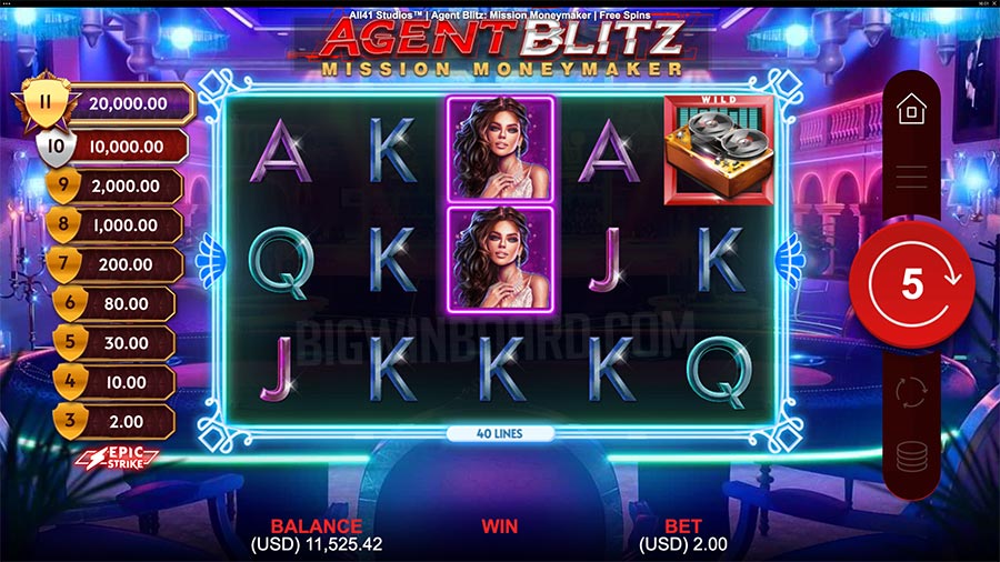 Agent Blitz Mission Moneymaker slot