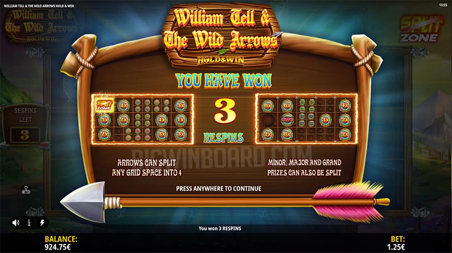 William Tell & The Wild Arrows slot