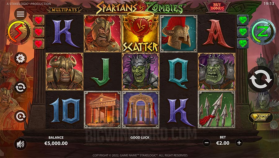 Spartans vs Zombies slot