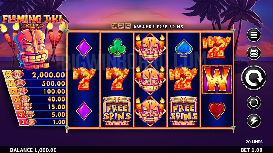 Flaming Tiki slot