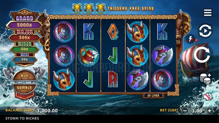Storm to Riches (Northernlights Gaming) Slot Review & Demo