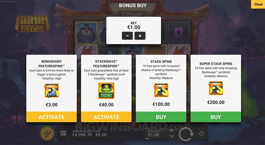 Ronin StackWays slot
