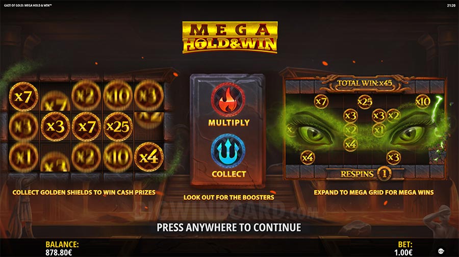 Slot Gaze of Gold Mega Hold & Win
