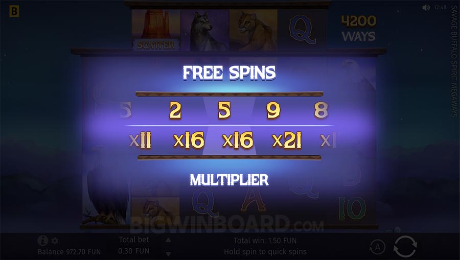 Savage Buffalo Spirit Megaways slot