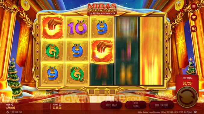 Midas Golden Touch Christmas Edition (Thunderkick) Slot Review & Demo
