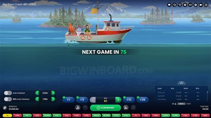 Big Bass Crash (Pragmatic Play) Slot Review & Demo