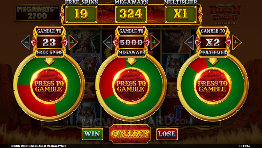Bison Rising Rising Reloaded Megaways slot