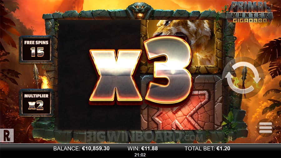 Primal Hunter Gigablox slot