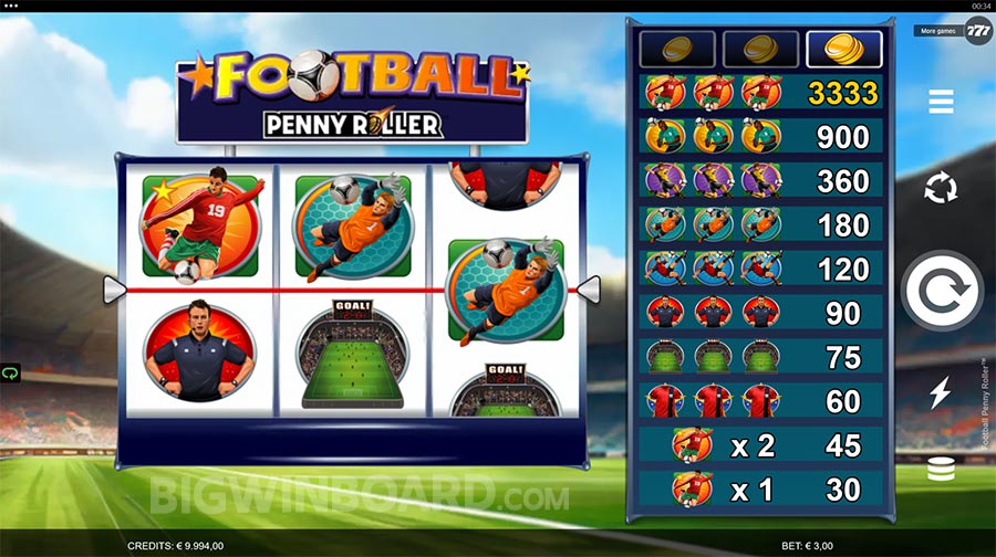 Football Penny Roller slot
