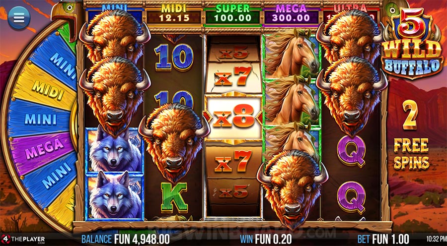 5 Wild Buffalo slot