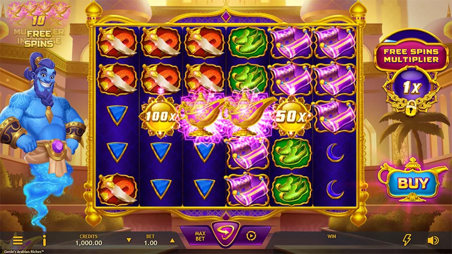 Genie's Arabian Riches slot - base game