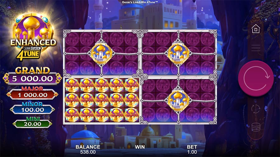 Genie's Link&Win 4Tune slot