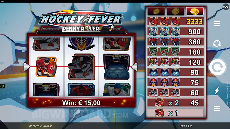 Hockey Fever Penny Roller slot
