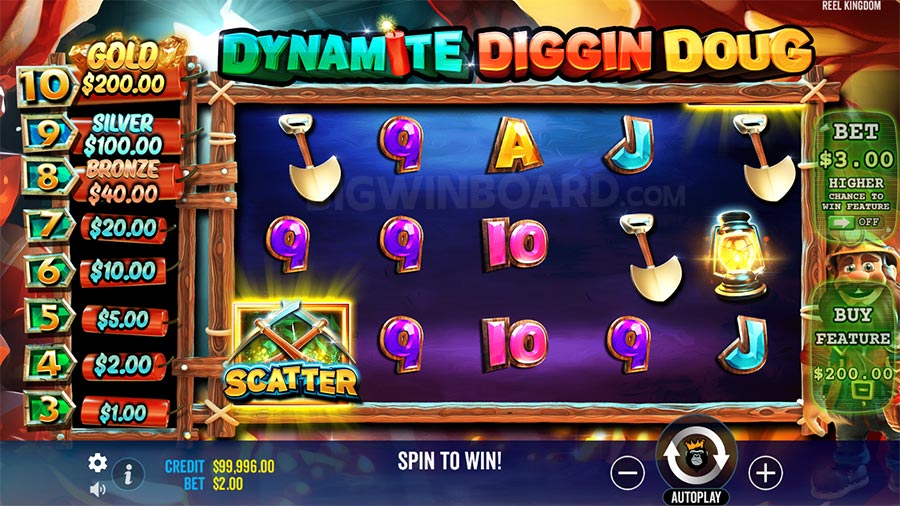 Dynamite Diggin Doug Gameplay Empire88