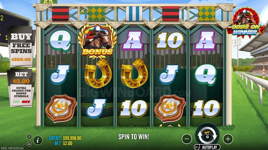 Odds on Winner slot