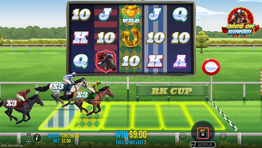 Odds on Winner slot
