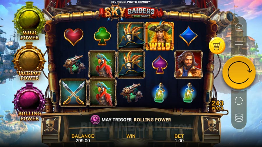Sky Raiders Power Combo slot