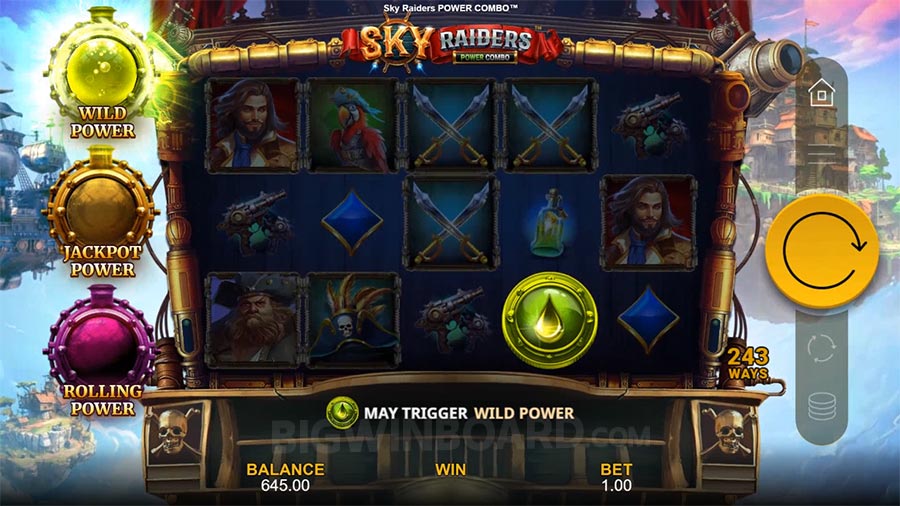 Sky Raiders Power Combo slot