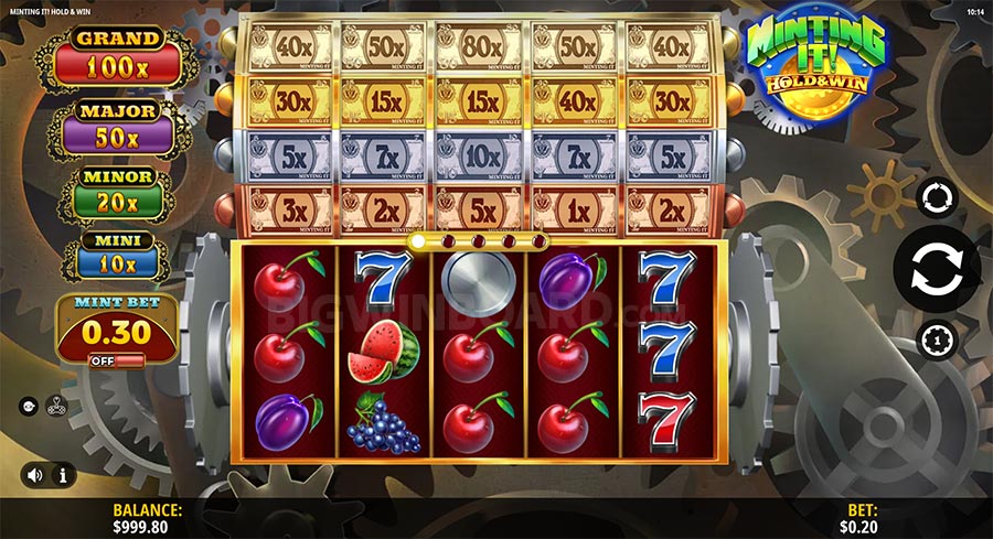 Minting It! Hold & Win slot