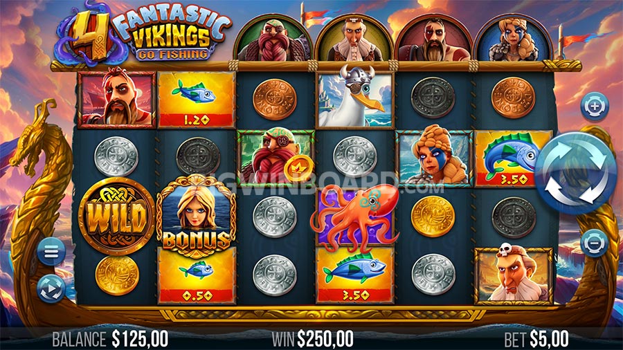 4 Fantastic Vikings Go Fishing slot