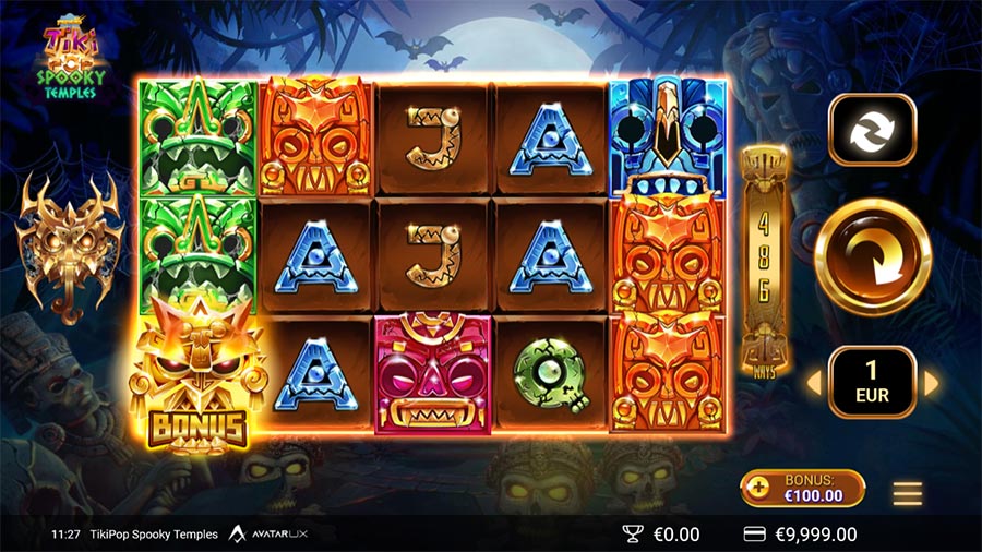TikiPop Spooky Temples slot