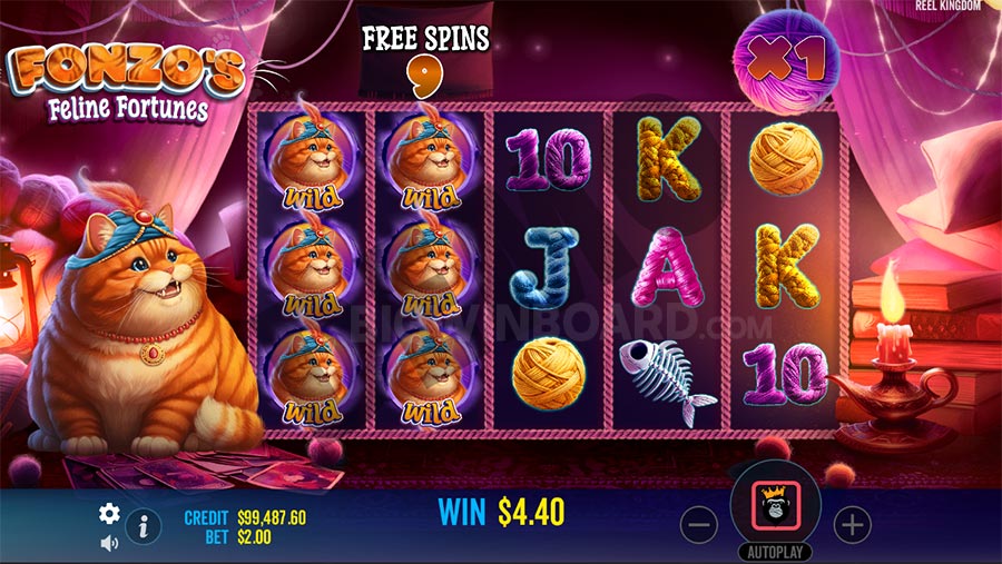 Fonzo's Feline Fortunes slot