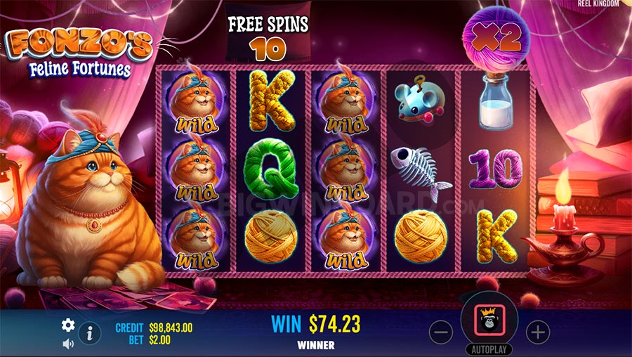 Fonzo's Feline Fortunes slot