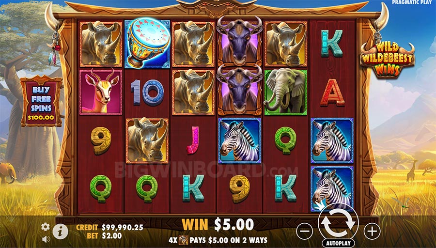 Wild Wildebeest Wins slot