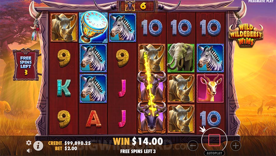 Wild Wildebeest Wins slot