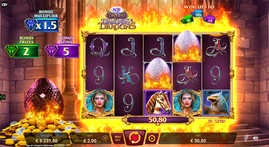 Age of Conquest Diamonds & Dragons slot