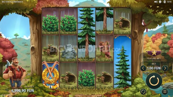 Big Stack Lumberjack (Print Studios) Slot Review & Demo