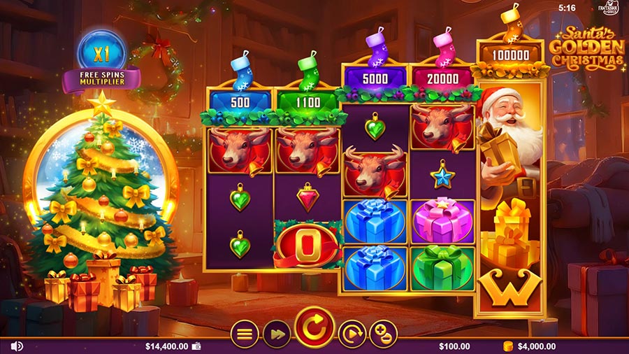 Santa's Golden Christmas slot